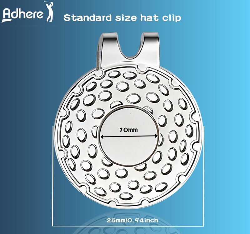 Adhere Golf Hat Clip Golf Ball Marker Holder Magnetic Golf Cap Clips Without Ball Marker - Image 2